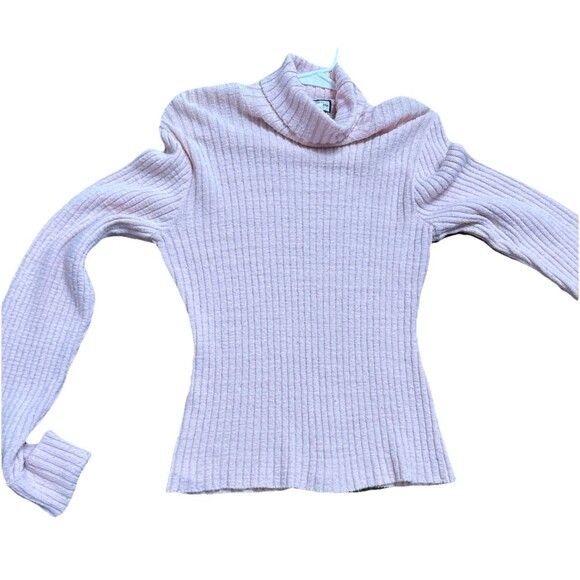 Y2K GASCO (Great American Sweater Co)SzM Barbie Pink Soft Turtleneck Sweater USA - Picture 5 of 5
